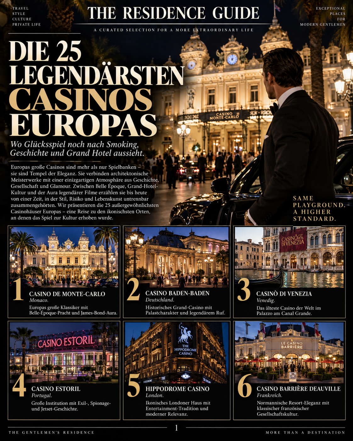 Die 25 legendärsten Casinos in Europa