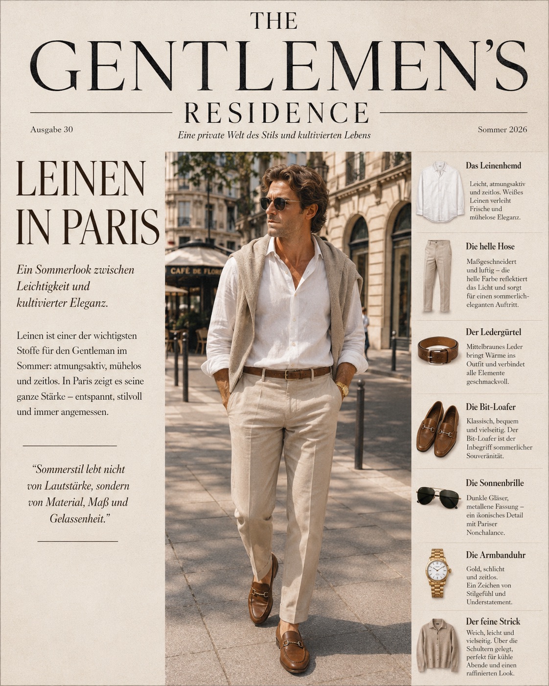 Leinen in Paris