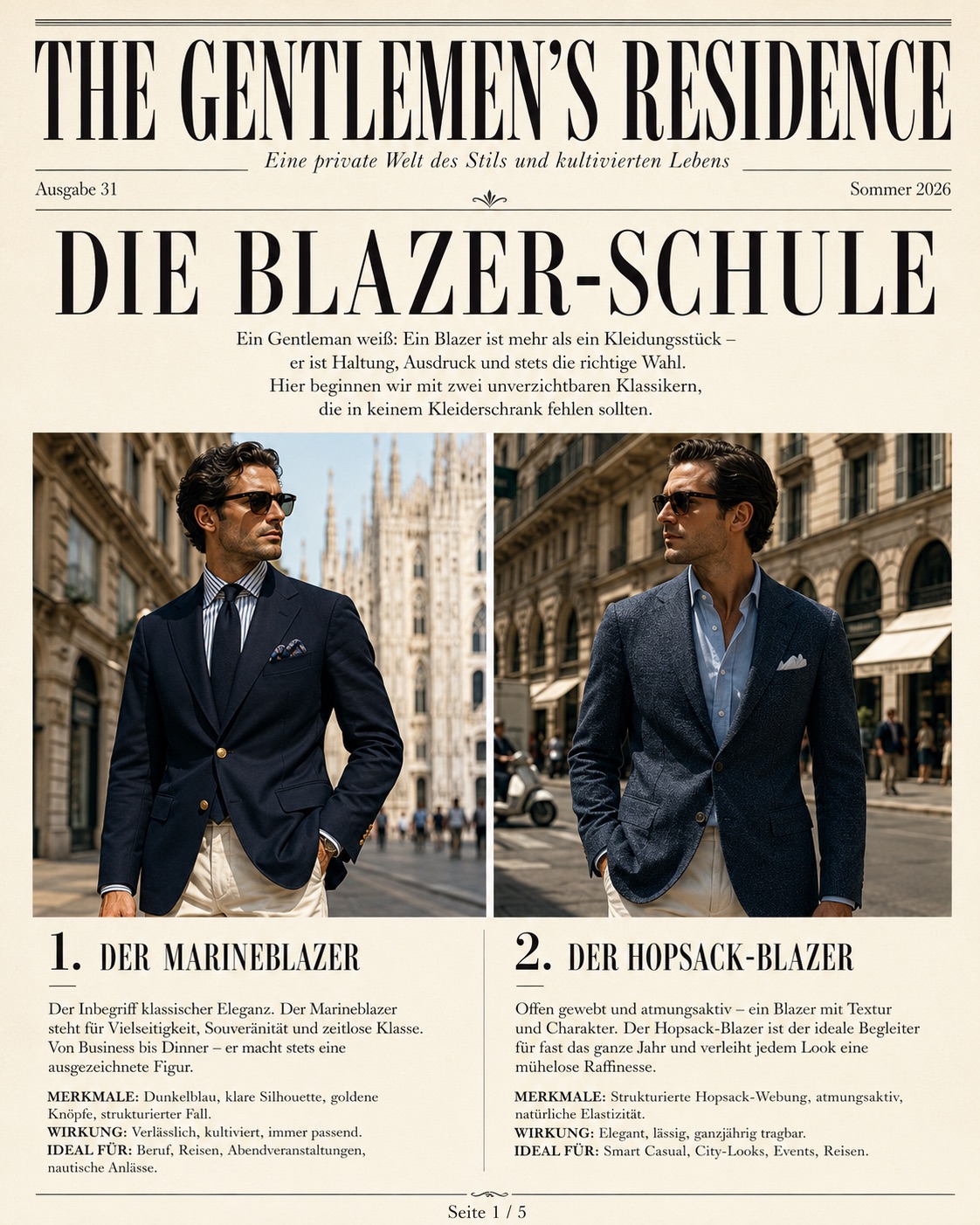 Die große Blazer Schule