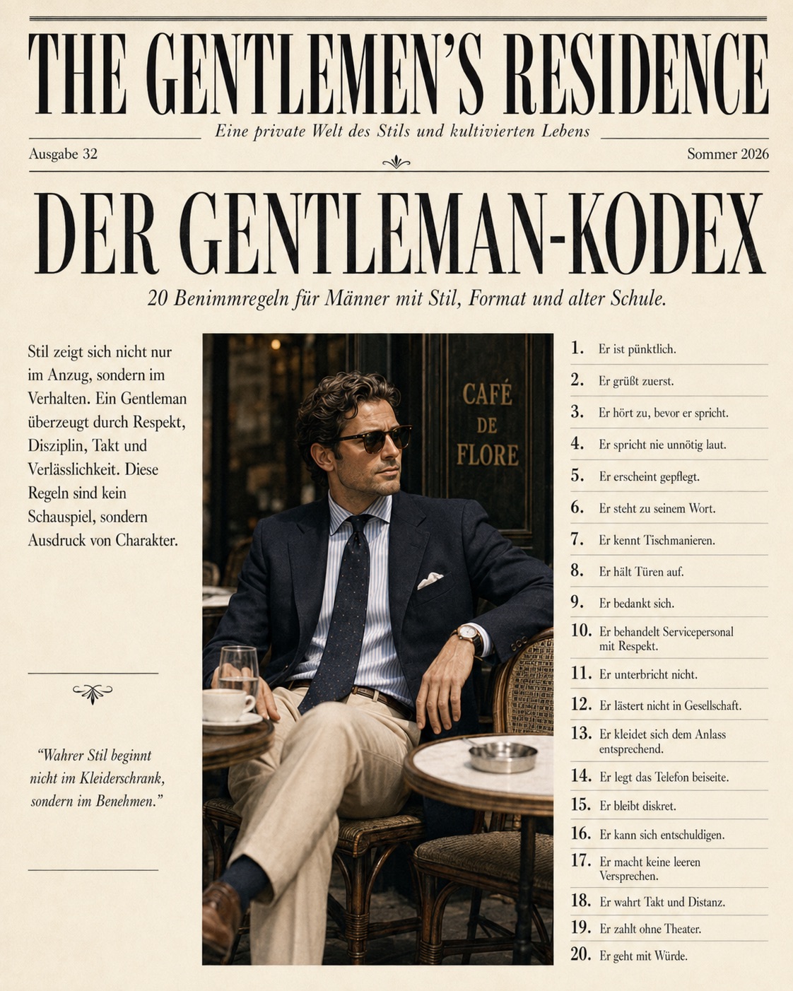 Der Gentlemen Kodex