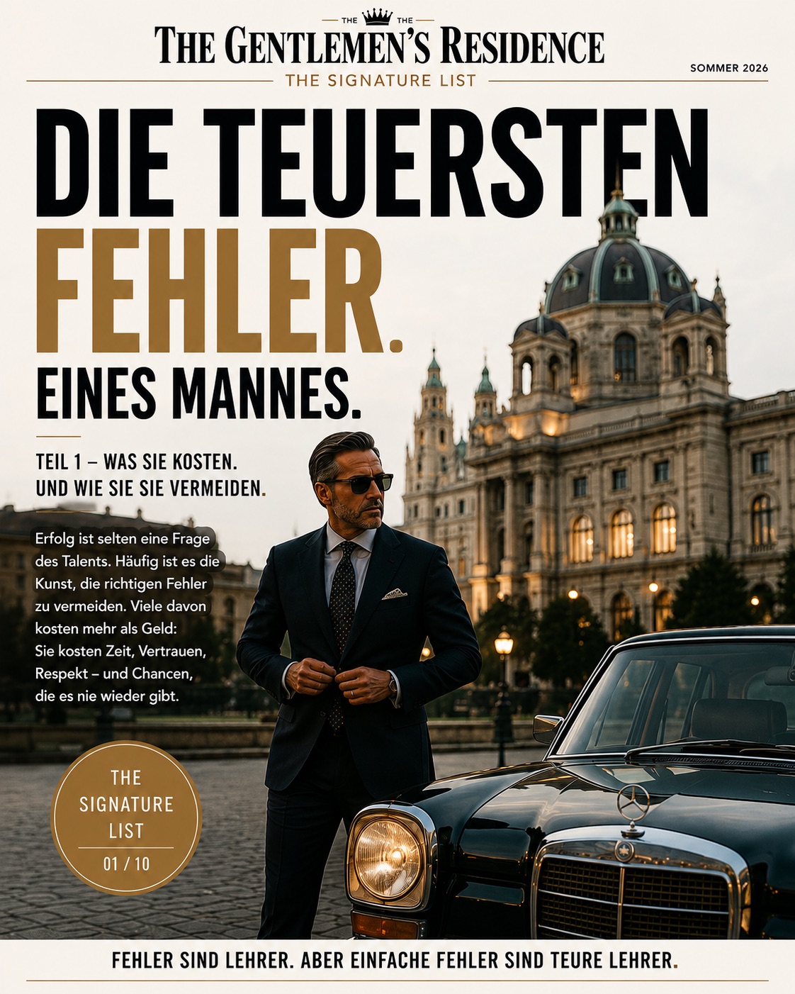 Die teuersten Fehler eines Mannes