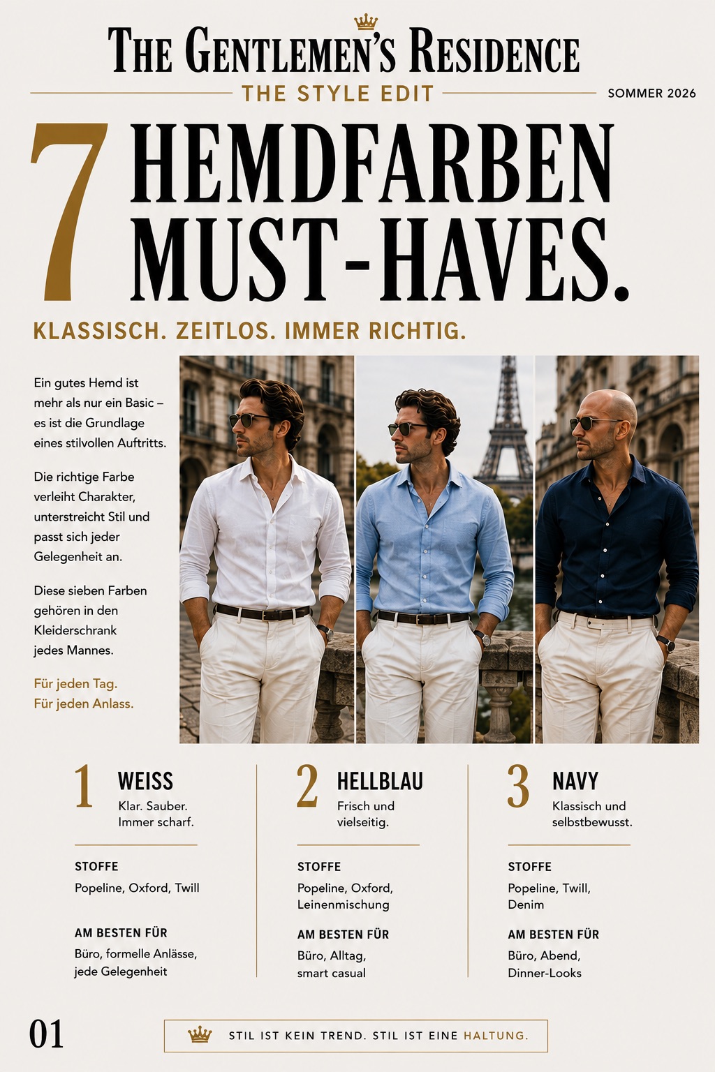 7 Hemdfarben Must-Haves
