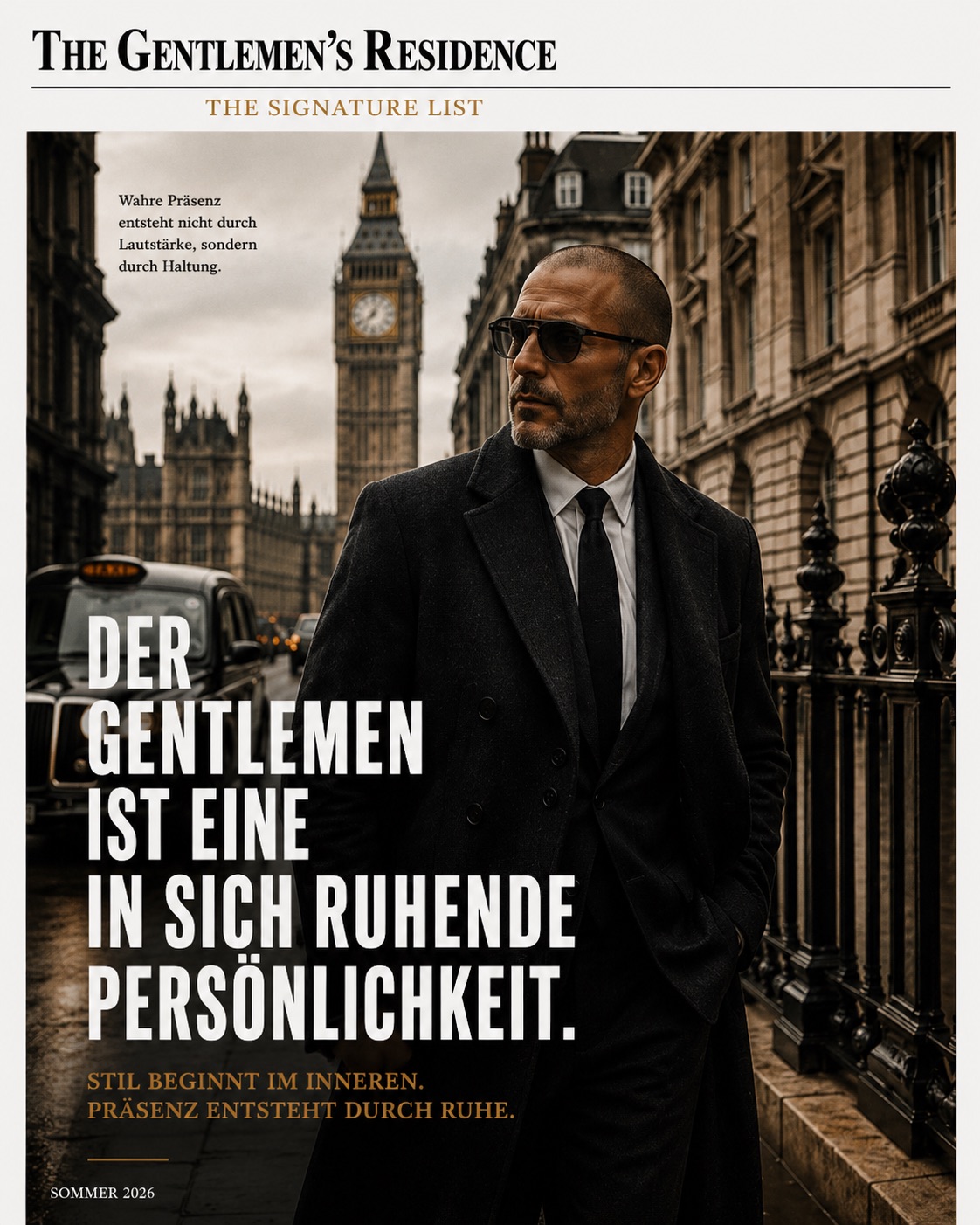 Der Gentleman - eine in sich ruhende Persönlichkeit.