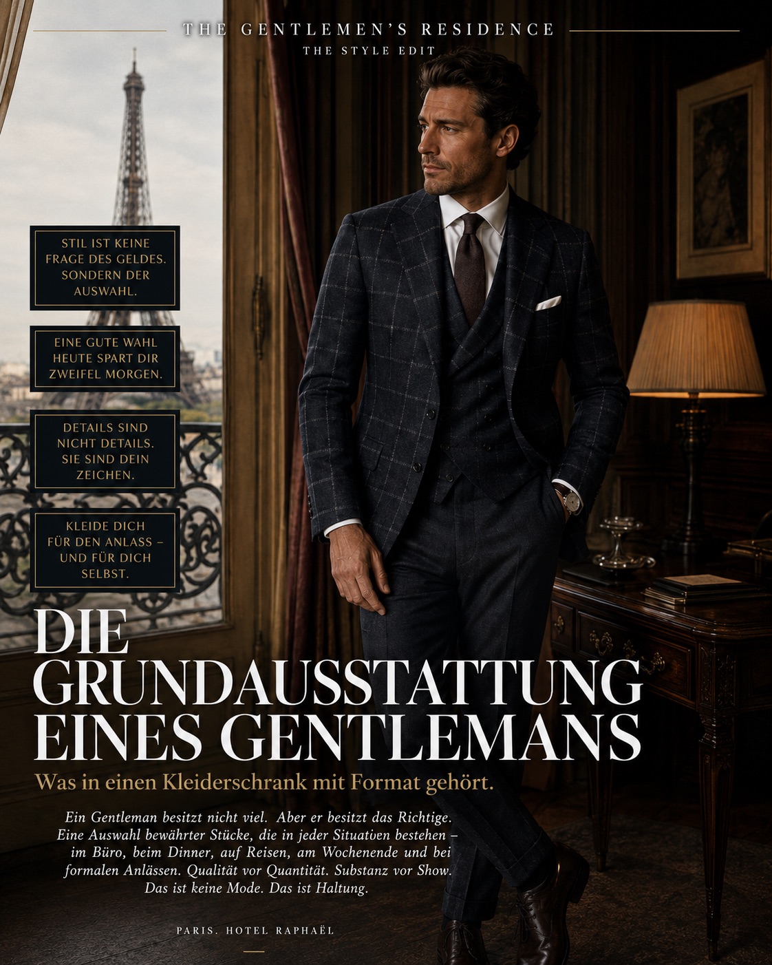 Die Grundausstattung für den Gentleman.