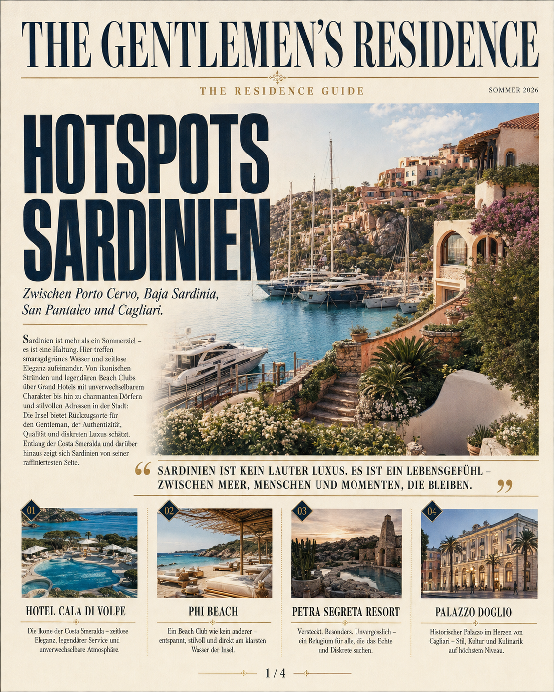 Hotspots Sardinien - eine kuratierte Auswahl der TGR Redaktion.