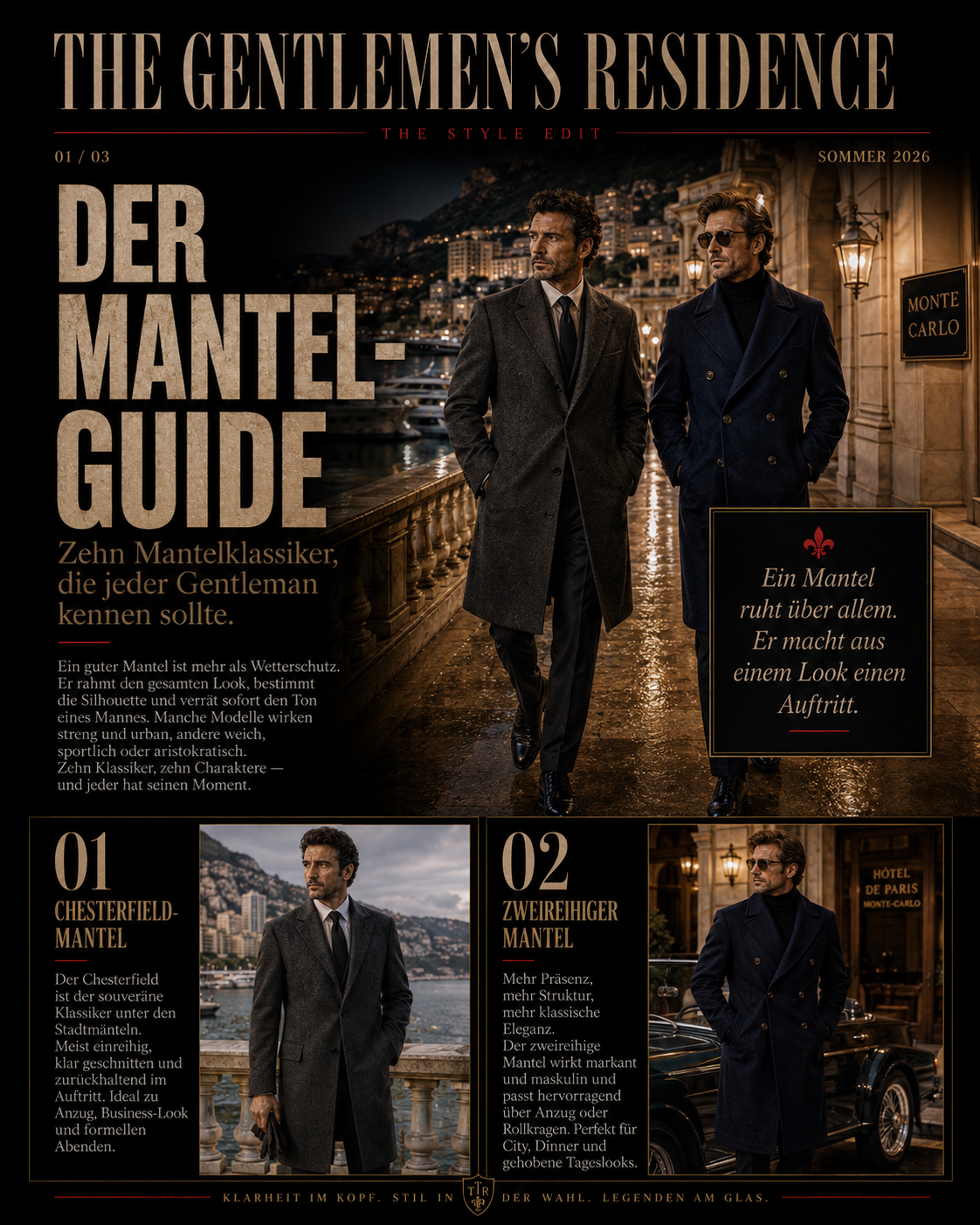 Der große Mantel-Guide für den Gentleman.