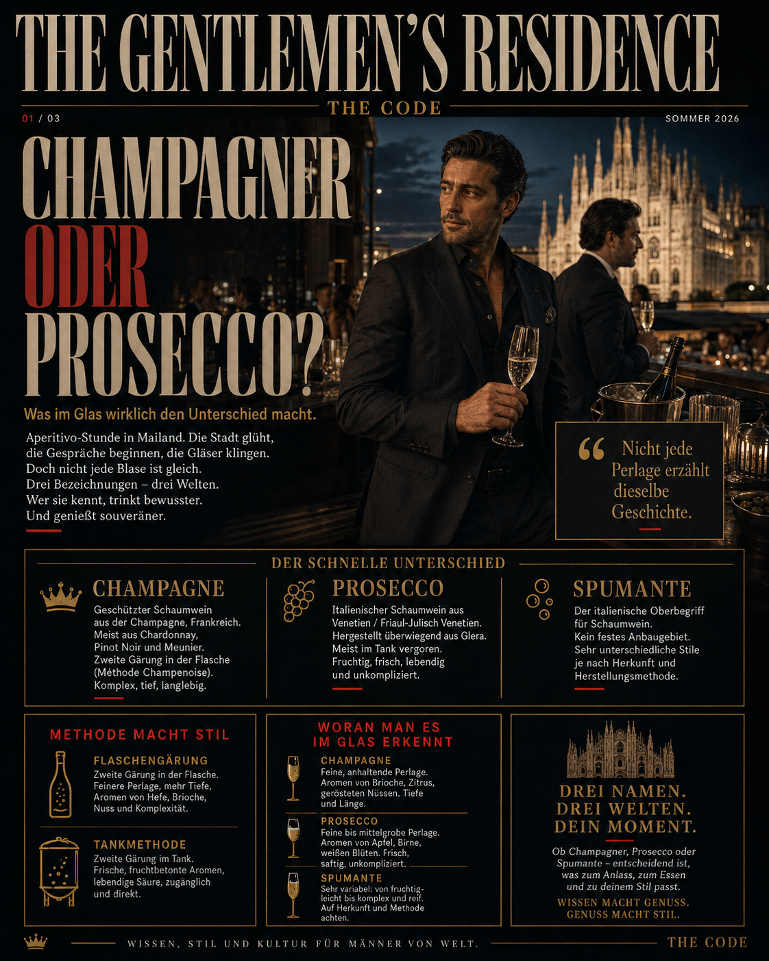 Champagner oder Prosecco? Was zu welchem Anlass?