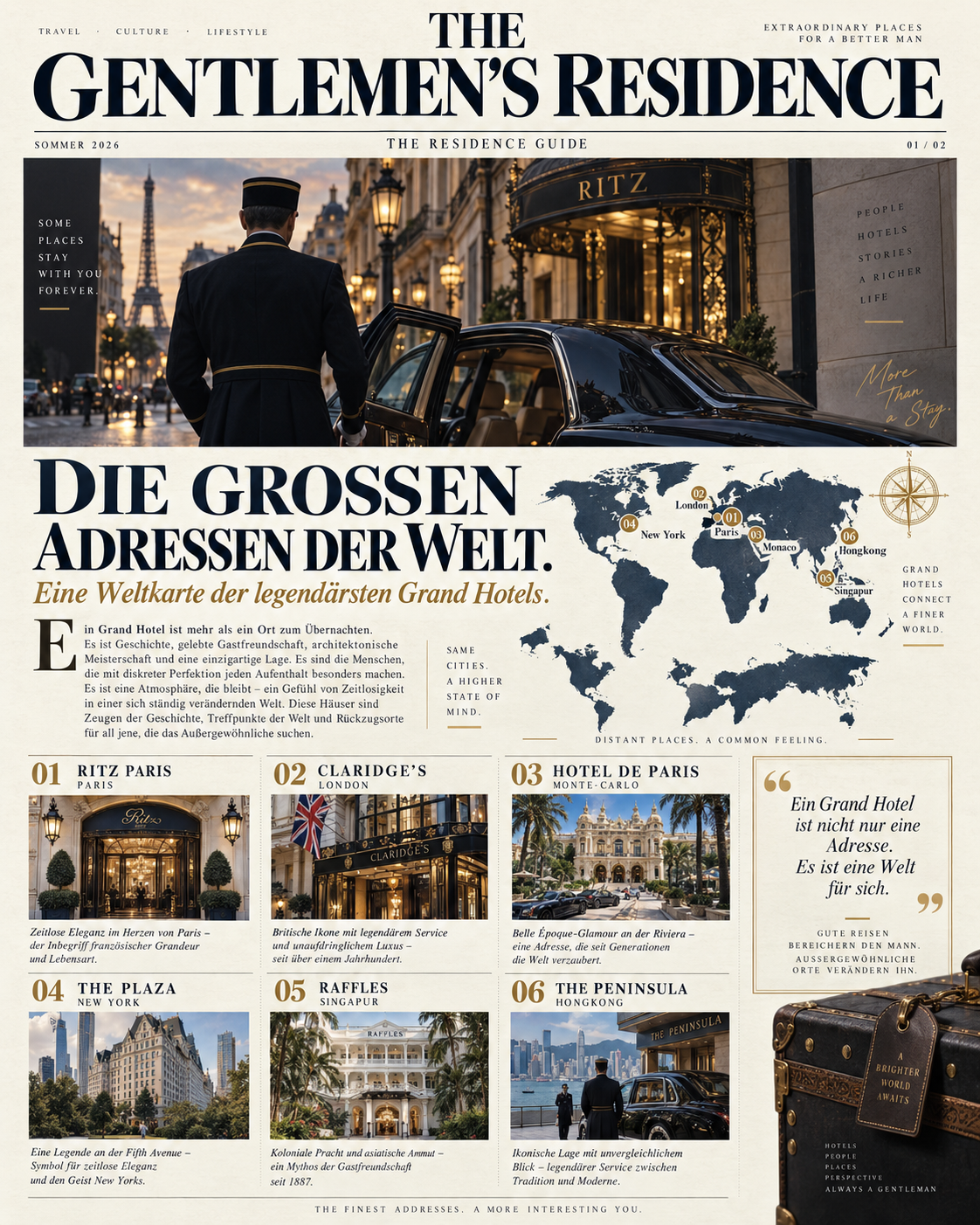 Die Legendärsten Grand-Hotels der Welt.