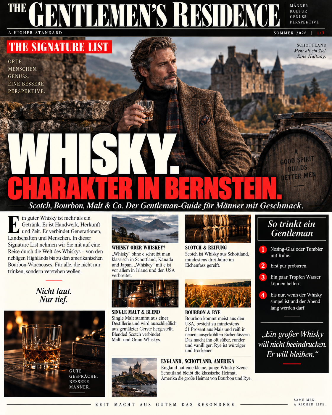 Der ultimative Whisy Guide für Gentlemen