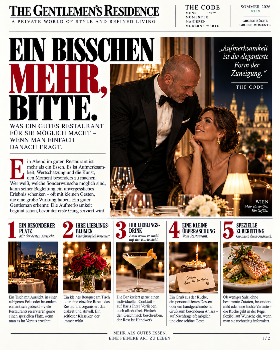 Ein bisschen mehr bitte