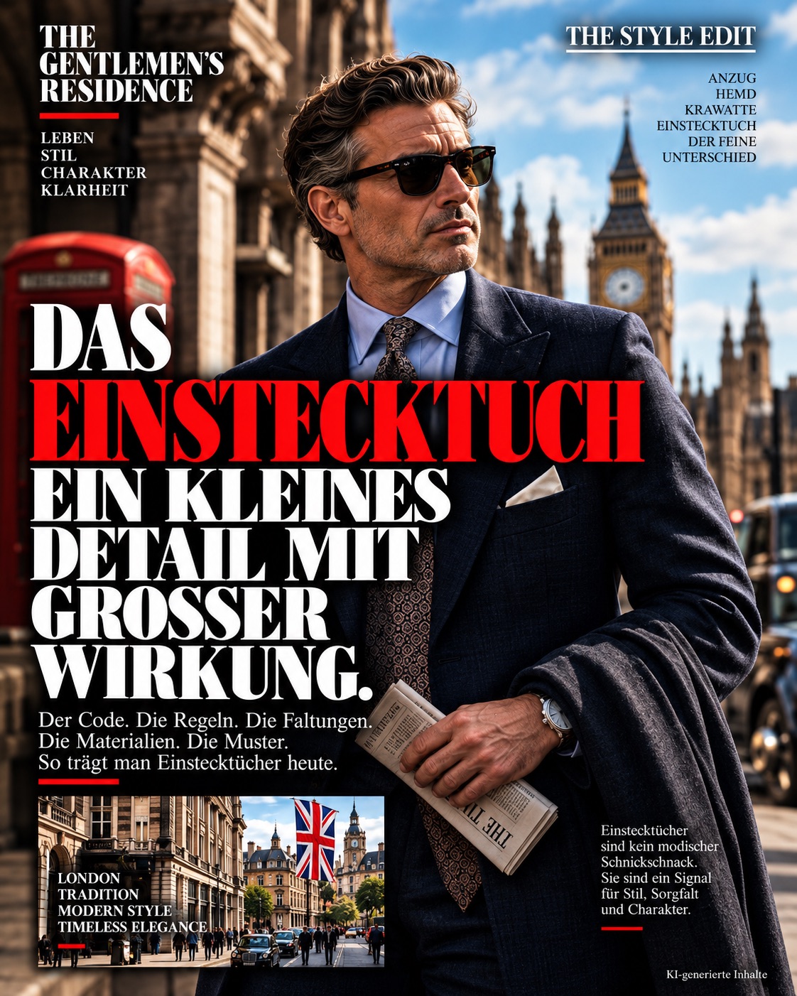 Das Einstecktuch – ein kleines Detail mit großer Wirkung