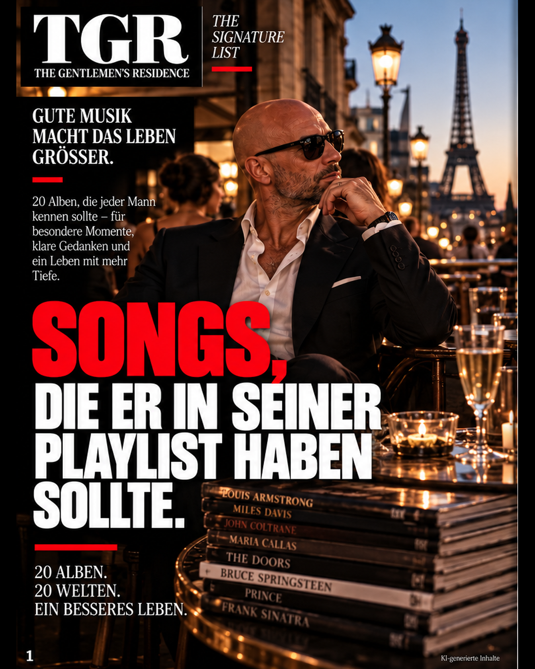 Songs, die er in seiner Playlist haben sollte.